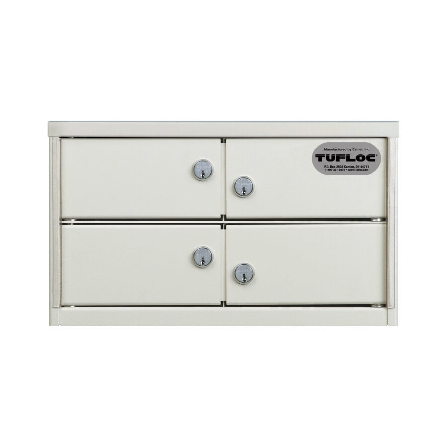 4 Compartment Steel Lockbox - Modular, Stackable Configuration