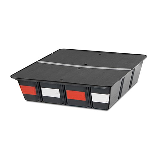 TufBox Storage Bin - Black Hinged Cover