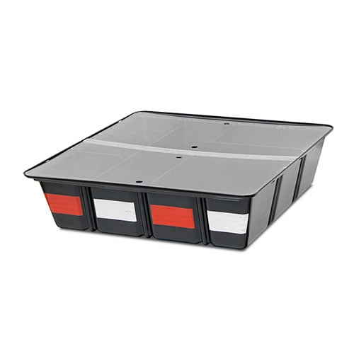 TufBox Storage Bin - Clear Hinged Cover