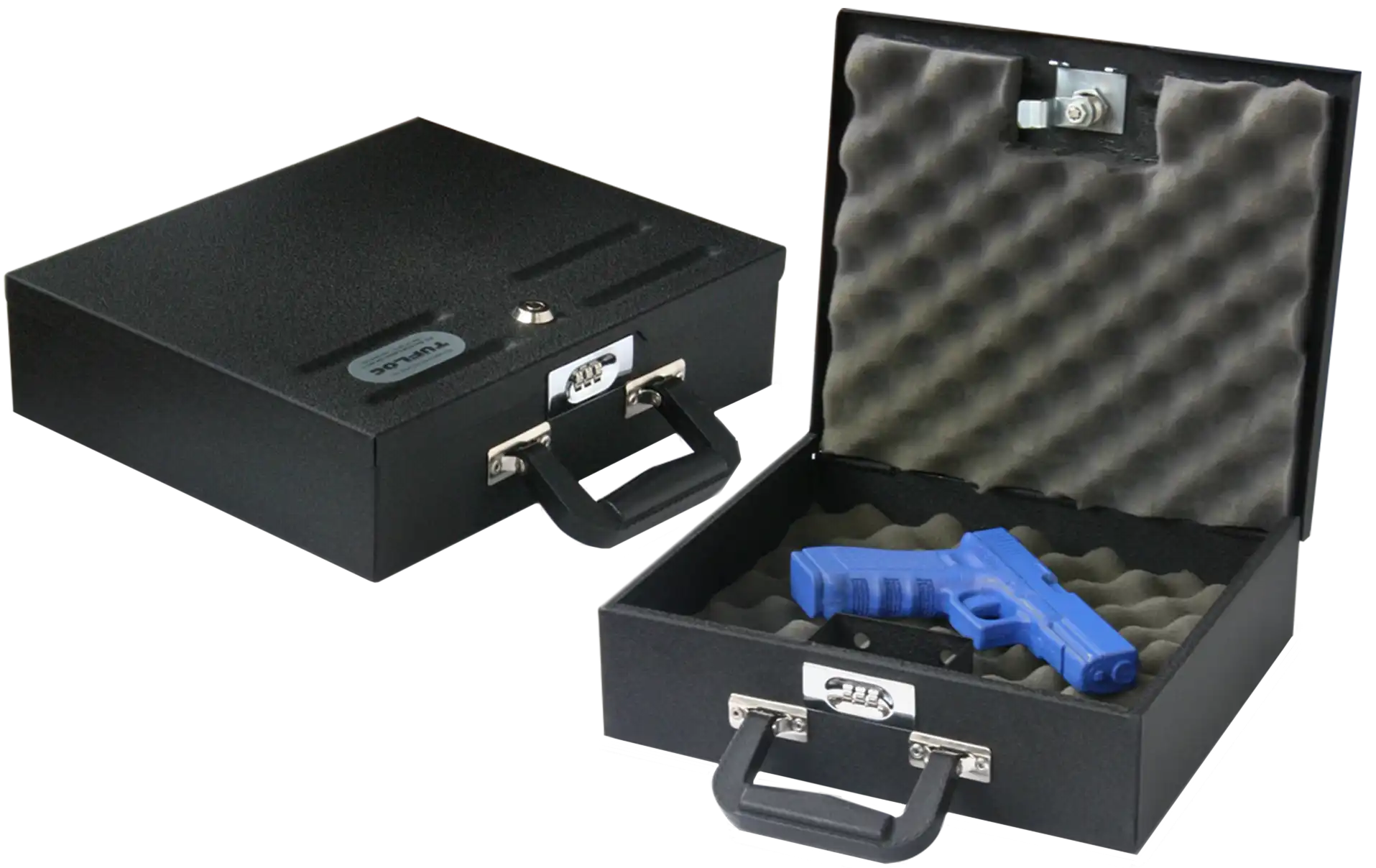 Steel Briefcase hangun storage 