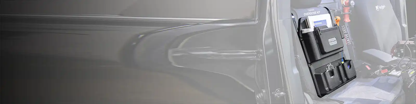 police car seat organizer