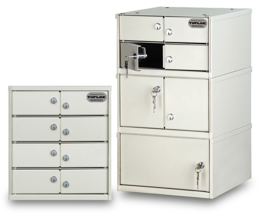 2 Compartment Lockbox | Modular, Stackable Configuration
