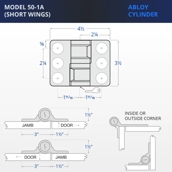 Stainless Steel Lock with Abloy Cylinder - Image 2