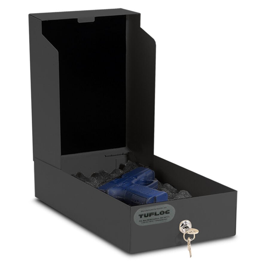 Secure Steel Handgun Storage Box, Wall Mount