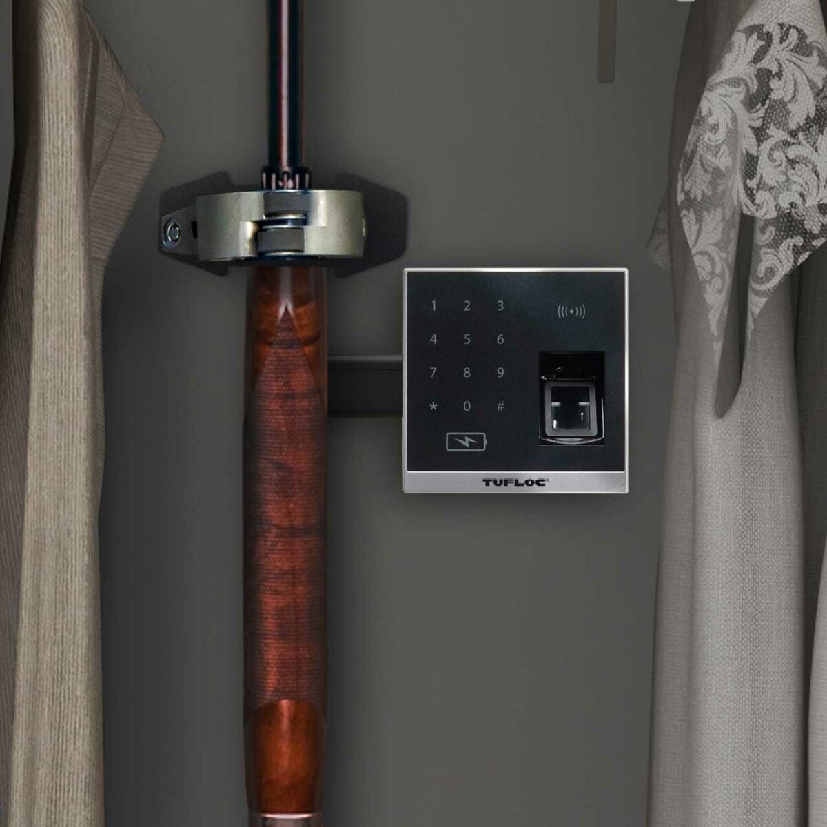 Low-profile, Wall-Mounted Gun Rack for Rifles & Shotguns