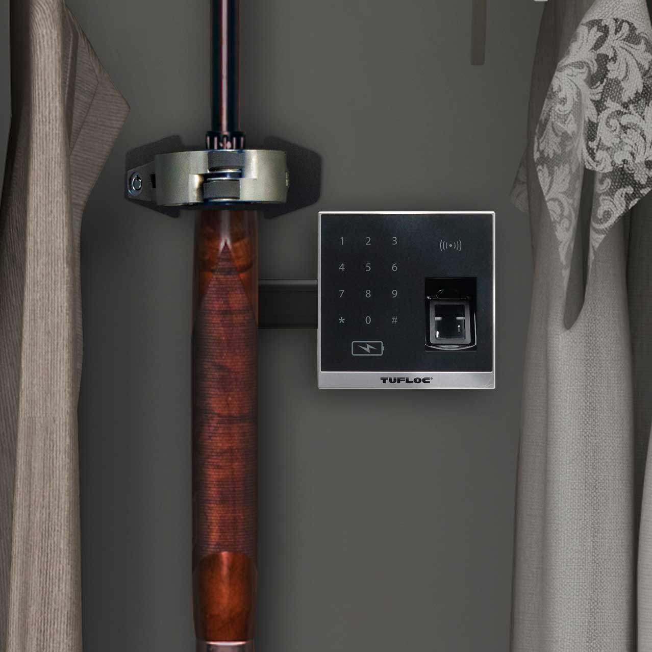 Load Lock Rachet Gun Rack Low-profile, Wall-Mounted Gun Rack for Rifles & Shotguns